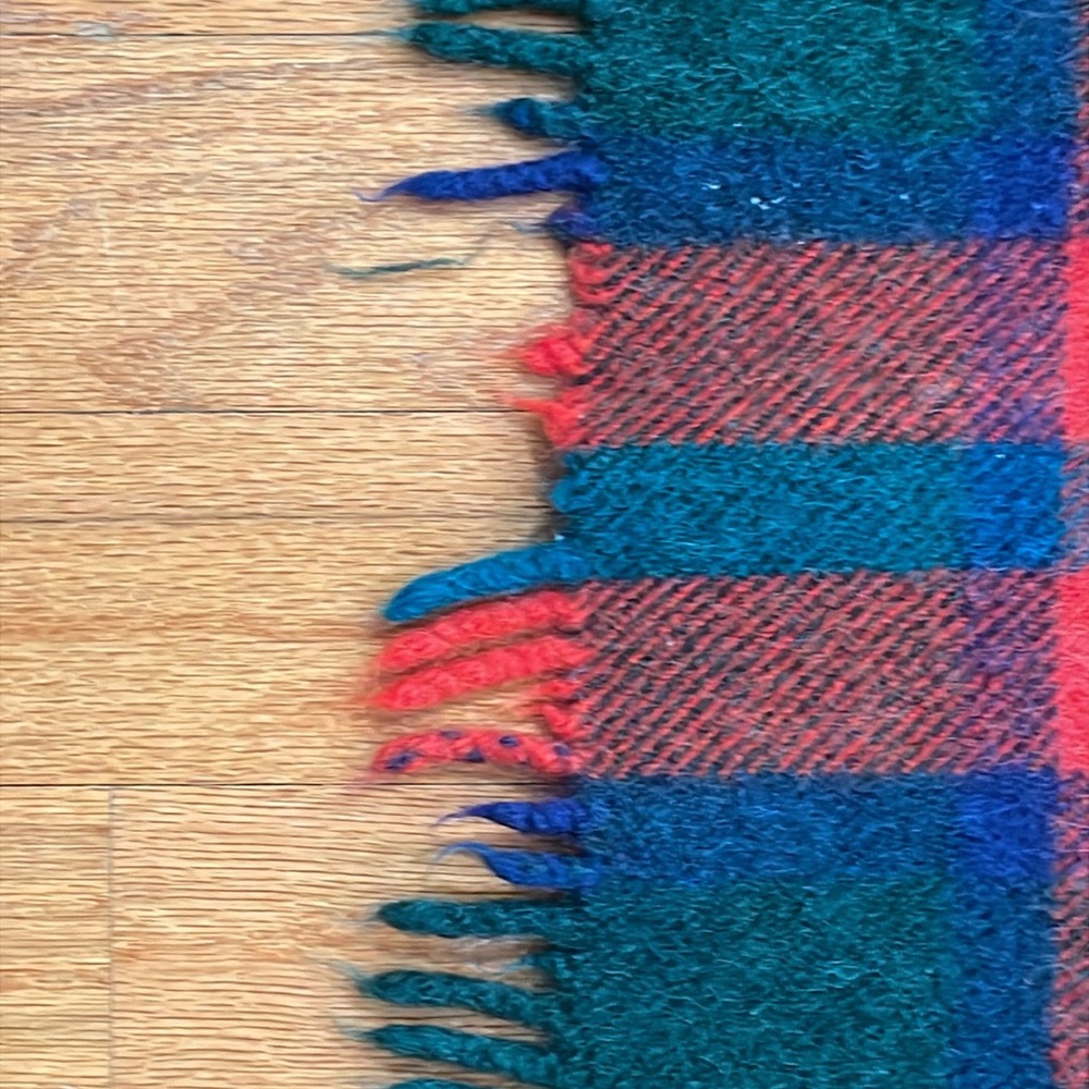 Vintage Deken Van Wyk 100% Virgin Wool Holland Plaid Wool Throw Blanket Tartan - Picture 4 of 11
